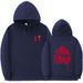 Loom Ribbed Hem Fashion Printed Loose Hoodie Unisex Casual Sports Sweatshirt_viptrois.com