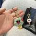 Bag Charm Cute Cartoon Plush Keychain Ugly Cute Bag Pendant Ice Cream Cone Car Keychain Mobile Phone Accessories Gift_viptrois.com