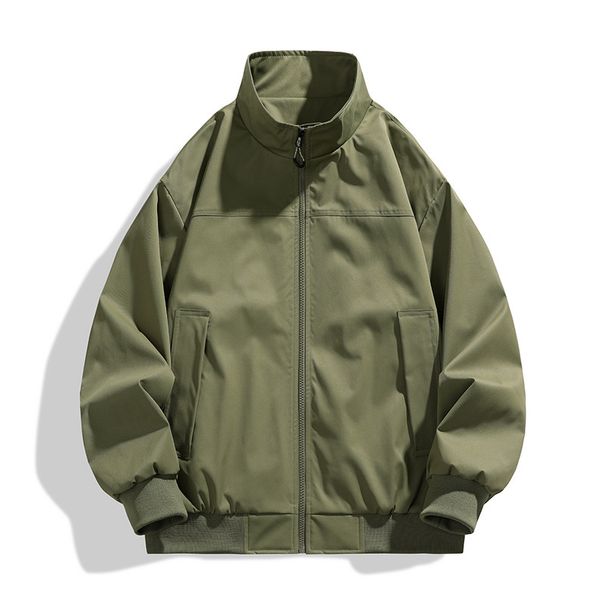 2025 Men's New Casual Fashionable Stand Up Collar, Outdoor Sports Jacket, Windproof Tide Resistant Brand Hiking Suit,_viptrois.com