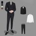 Men's Clothing casual suits slim suits for work light business jackets best man clothing wedding dresses_viptrois.com
