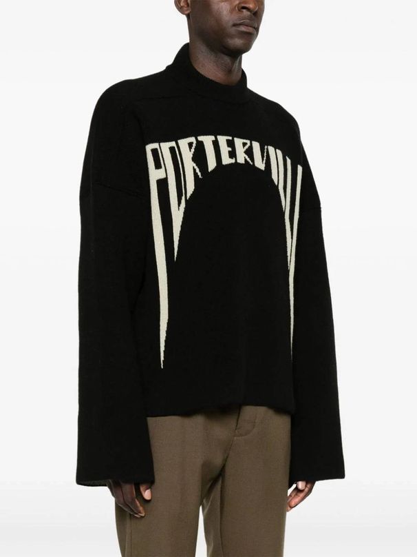 Retro Jacquard Sweater – Unisex Oversized Drop Shoulder Pullover (Streetwear Staple, Y2K Revival, Dark Academia Aesthetic)_viptrois.com