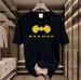 【DORAE】2026 Unisex T-shirt (100% Cotton) Off-White ("BADMAN Parody Batman" Print & Playful Accent) – Casual Style For Friend Gathering_viptrois.com