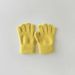 Children's gloves Winter ins solid color warm men's and women's baby five-finger gloves_viptrois.com