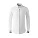 Men's Stylish Letter & Star Embroidered Shirt – Slim Fit Long Sleeve Cotton Casual Top With Unique Placket Design_viptrois.com