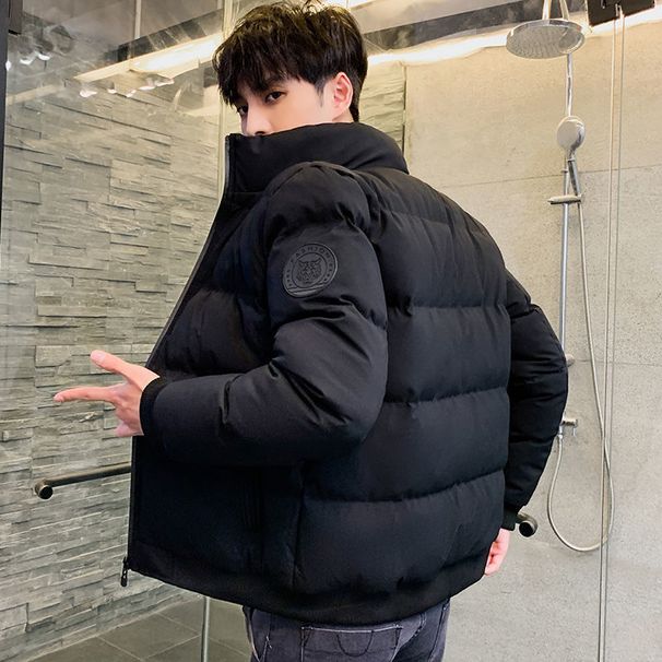 Men's Winter 2024 New Men's Warm Korean Version Short Hooded Thick Down Cotton Jacket Men_viptrois.com