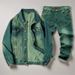 Men's Classic Denim Jacket - Slim Fit Autumn Casual Coat With Multiple Pockets, Windproof & Durable Cotton Fabric (Green, Sizes M-5XL)_viptrois.com