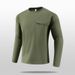 Men's Long Sleeve Performance Shirt – Thermal, Breathable & Versatile For Business Casual, Gym & Outdoor_viptrois.com