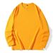 Manufacturer Wholesale Men's Pure Cotton Long Sleeve Solid Color Round Neck Versatile Trendy Autumn Casual Base Shirt_viptrois.com