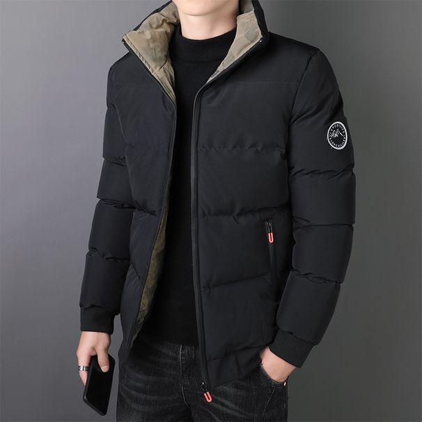 Men's Clothing Stand-up Collar Men's Cotton-padded Clothes, Men's Thickened Clothes, Cotton-padded Jackets, Handsome Coats_viptrois.com
