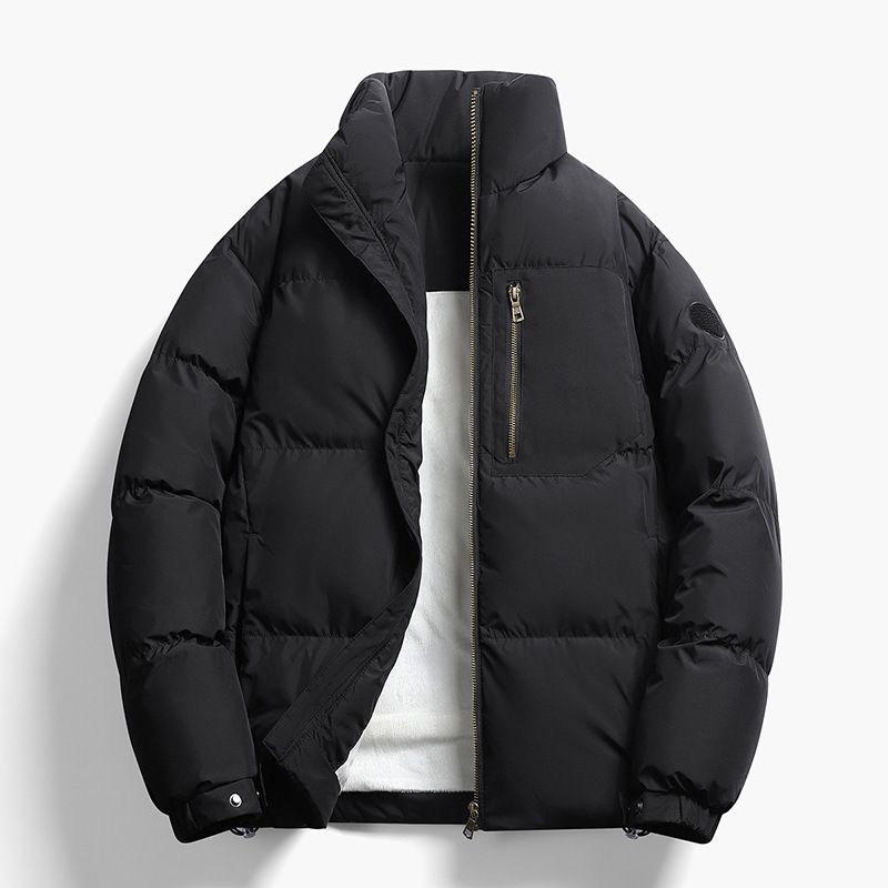 New Winter Thickened Heating Cotton-padded Clothes Men's Stand-up Collar Piled And Thickened To Keep Warm_viptrois.com
