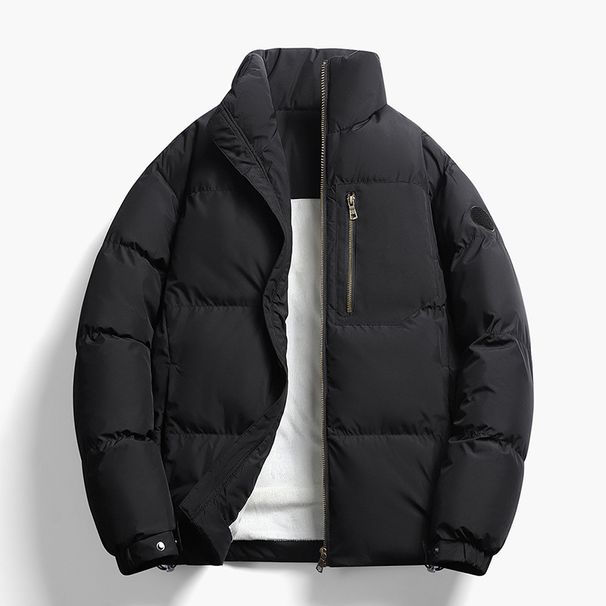 New Winter Thickened Heating Cotton-padded Clothes Men's Stand-up Collar Piled And Thickened To Keep Warm_viptrois.com