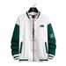 Men's Oversized Baseball Jacket - Trendy Loose Fit Unisex Varsity Coat, Streetwear Casual Zip-up Outerwear For Spring & Fall_viptrois.com