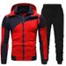 2025 Hoodie Panel Zipper Set Casual Sports Long Sleeve Sweater Pants_viptrois.com
