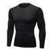 Men's Clothing Long Sleeve Men's Warm Plus Velvet Basketball Sportswear Autumn And Winter Long Sleeve High Elastic Tights_viptrois.com