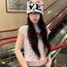 Trendy Couple's Knit Beanie With Heart & Letter Print - Soft Acrylic Winter Hat For Men & Women (DADS/MOMS/Boyfriend/Girlfriend)_viptrois.com