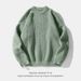 Men’s Chunky Knit Sweater - Minimalist Ribbed Pullover In Solid Colors (S/M/L/XL/XXL/XXXL/XXXXL)_viptrois.com