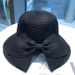 Women's Hat Large Brim Bow Summer Straw Hat For Women Beach Vacation Straw Sunshade Sun Protection Sun Hat Temperament All Match_viptrois.com