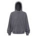 Vintage Wax-Dye Hoodie – Oversized Distressed Cotton Pullover With Double-Layer Loopback (Unisex, S-XXL, Minimalist Streetwear)_viptrois.com