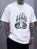 Bear Paw By Teal T Shirt Unisex Homme Stretched Designer Clothes Versatile Top For Everyday Wear Slightly Graphic Soft Streetwear Comfortable_viptrois.com