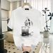 2024 Summer New Pi Shuai Chao Brand Printed Loose Casual Pure Cotton Short Sleeved T-shirt Versatile Top For M And_viptrois.com
