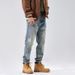 Men's Clothing High Street Loose Straight Jeans Men's Daddy Pants Tapered Long Pants_viptrois.com