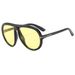 Men's Sunglasses Fashion Large Frame T Shaped Frog Mirror Pilot Sunglasses Trendy Retro Sunscreen Visor_viptrois.com