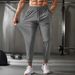 Men's Clothing Silk Trousers Men's Thin Breathable Large Size Casual Stretch Trousers Flat Leg Quick Drying Trousers_viptrois.com
