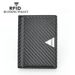 Men's Wallet Card Cases New Rfid Card Holder Carbon Fiber Pattern Pull Out Oblique Card Slot Multifunctional ID Card Holder Men's Business Card Bag_viptrois.com