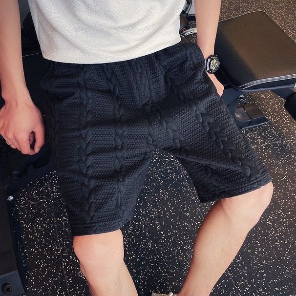 Men's Waffle Shorts Summer Thin Style Trendy Casual Five Point Beach Shorts Suitable For Outdoor Wear New_viptrois.com