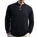 Men's Clothing Spring And Summer Thin Long Sleeved Shirt Casual Inch Clothing Stand Up Collar Polo Shirt Large Size Cotton And Linen Shirt Fat_viptrois.com