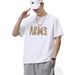 Summer Short-sleeved T-shirt Men's Korean Version Trendy Simple Half-sleeved Top Hong Kong Style Loose Casual Trendy T-shirt_viptrois.com