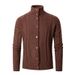 Loom Autumn Winter New Loose European American Knitwear Business Casual Youth Sweater Men's Cardigan Jacket_viptrois.com