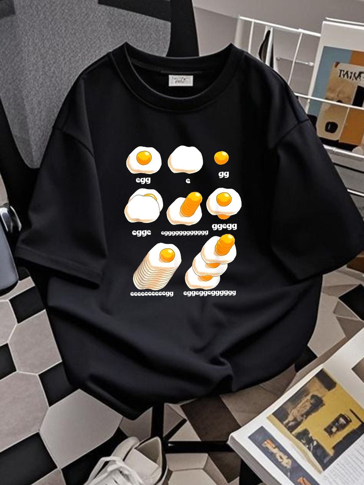 NEW LIMITED Funny Egg Nonsense Egg Classic Humor T-Shirt Stretched Unisex Graphic Soft Stylish Breathable Fashion Slightly Comfortable Casual_viptrois.com