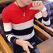 1 2019 Autumn Winter Men's Sweater Knitted Pullover Korean Style Slim Fit Round Neck Youth Dropshipping Foreign Trade_viptrois.com