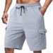 Men's Cargo Shorts With Multiple Pockets, Heavyweight Casual Athletic Military Style Short Pants For Summer_viptrois.com