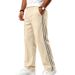 Men's Clothing Men's Color Blocked Woven Trousers Casual Loose Fitting Athletic Outdoor Running Fitness Straight Leg Trousers_viptrois.com