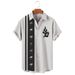 Men's Shirt Bowling Shirt Summer Casual Shirt Short Sleeve Pattern Print Daily Vacation_viptrois.com
