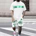 Summer Sailing Suit For Men Crew Neck Short Sleeve Top And Shorts Set Digital 3D Printing Size_viptrois.com