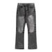Men's Clothing Retro Vintage Washed Black 646 Flared Jeans_viptrois.com