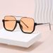 New Style Large Frame Face-slimming Double Bridge UV Protection Glasses Sunglasses For Women_viptrois.com