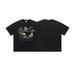 American Style Washed Vintage Print Drop-Shoulder Loose Fit Couple T-Shirt_viptrois.com