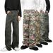 Men's Clothing Camouflage Jeans Loose Straight Wide Leg Casual Trousers_viptrois.com