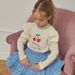 Spot Spring New Products PS Korean Children's Casual Loose Trendy English Cherry Bubble Long Sleeve Sweater_viptrois.com
