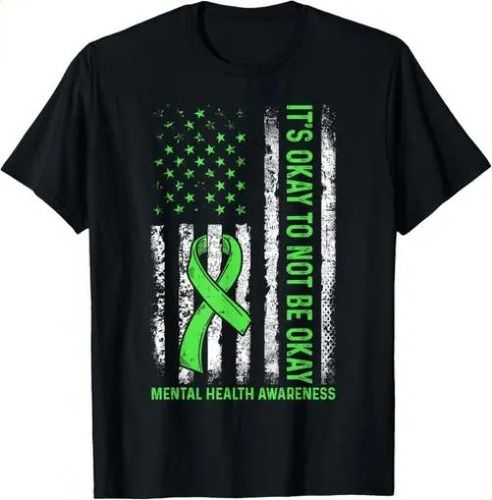 2026 T-shirtt-shirtits To Not Be Okay Us Flag Mental Health_viptrois.com