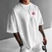 Men's Clothing 26 Spring New Arrival 220G 100% Cotton Casual T Shirt Heavyweight European And American US Map Print T Shirt_viptrois.com