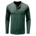 Men's Slim Fit Long-Sleeve Henley T-Shirt – Breathable Cotton Blend, 18 Color Options (S-Xxxl, Pocket Detail, Moisture-Wicking)_viptrois.com