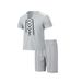 Men's Casual Drawstring Shorts And T-Shirt Set - Breathable Cotton Lounge Wear, Street Style Two-Piece Outfit For Summer_viptrois.com