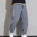 Men's Clothing Ice Silk Pants Lightweight Loose Fit Stretchy Quick-Dry Joggers Casual Printed Elastic Waistband Breathable Comfortable Trousers_viptrois.com