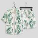 Men's Clothing Ice Silk Suit Men's Quick Drying Summer Short Sleeved Shirt Loose Large Size Floral Beach Shorts Couple Matching Two Piece Suit_viptrois.com