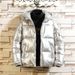 New Hooded Down Cotton-padded Jacket, Thickened Winter Cotton-padded Jacket, Fashionable And Trendy Men's Warm Shiny Cotton-padded Jacket_viptrois.com